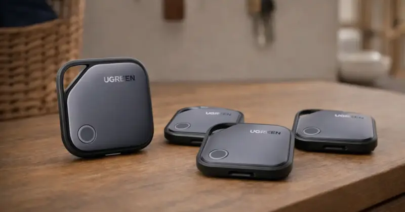 Pack de 4 localizadores Bluetooth Ugreen Finetrack Smart Finder con 33% de descuento para no perder tus objetos personales