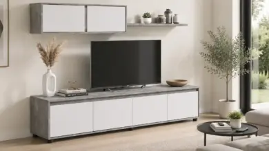 Conjunto de salón Duehome Arlet reversible con mueble TV y módulos por 139,99 € con descuento