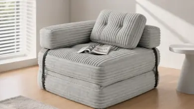 Sofá cama plegable Xbro: diseño compacto con reposabrazos en L desde 104,49 € con envío incluido