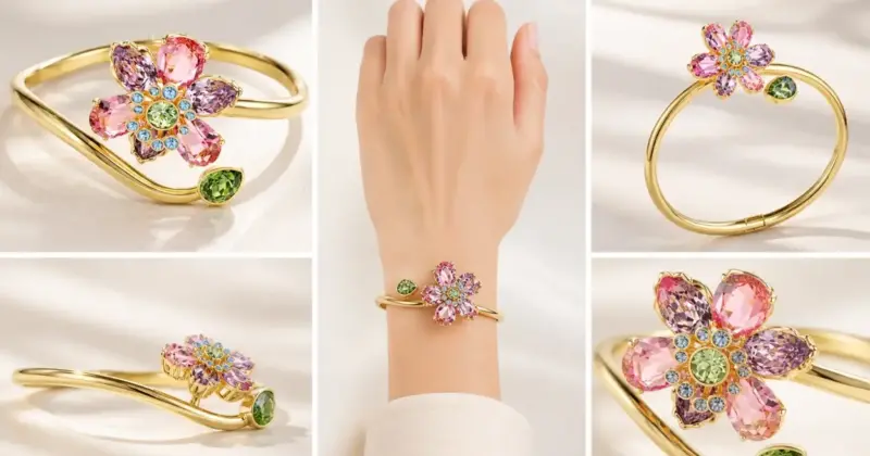 Brazalete Swarovski Idyllia: Elegancia floral con 29% de descuento y envío gratis