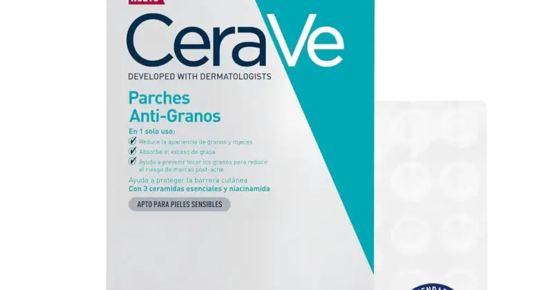 Parches anti-granos CeraVe con niacinamida y ceramidas: cuidado eficaz a un precio con descuento del 46%