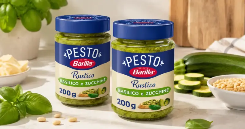 Pack 2 Pestos Barilla Rustico de Albahaca y Calabacín por solo 3,89 €: Sabor distinto con un 36% de descuento
