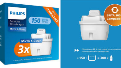 Pack de 3 filtros Philips Water compatibles con jarras Brita con un 26% de descuento a 16,96 €