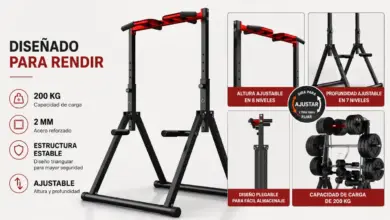 Estación de dominadas plegable: Entrena en casa con estabilidad y ahorro de espacio por 130,85 €