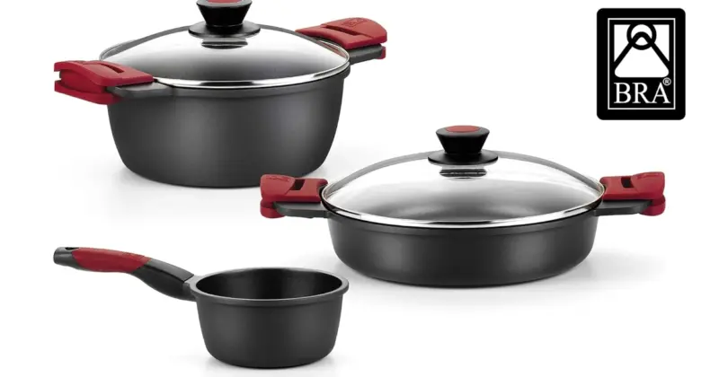 Batería de Cocina BRA Premiere de 5 Piezas: Robusta, Antiaderente y Compatible con Inducción por 71,49 €