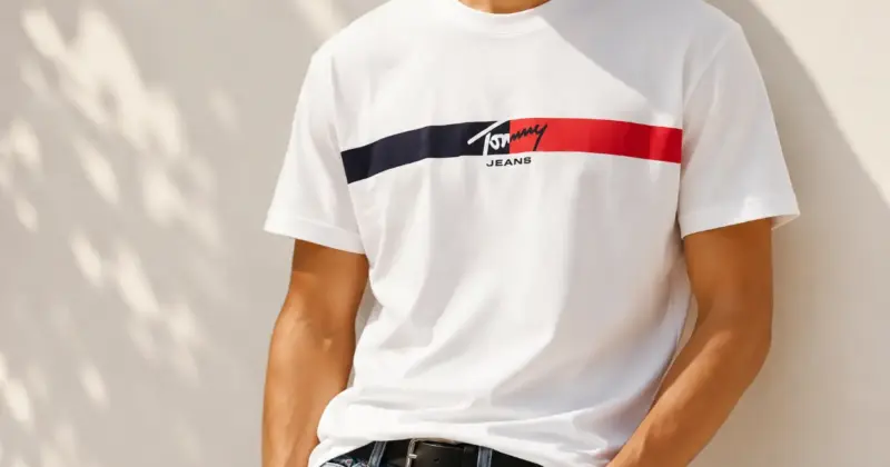 Camiseta Tommy Jeans Signature Stripe para Hombre con un 50% de Descuento, Solo 17,45€ en Amazon