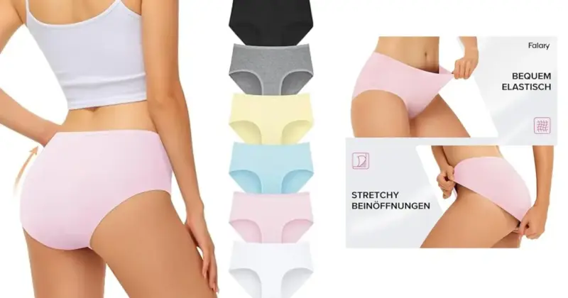 Bragas Falary de Algodón: Pack de 6 por 13,99 € con Corte Clásico y Sin Costuras para Máxima Comodidad