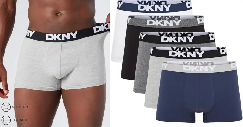 Pack de 5 bóxers DKNY Portland para hombre con confort y estilo personalizado a un precio irresistible