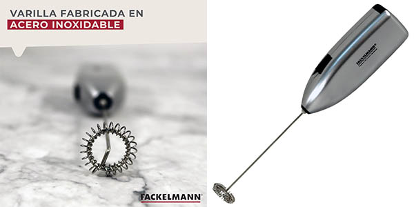 Espumador de leche eléctrico Fackelmann con 40% de descuento a solo 6,60 €