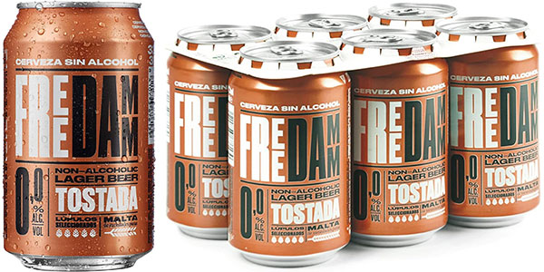Pack de 24 latas Free Damm Tostada Sin Alcohol a 13,99 € con 25% de descuento en Amazon