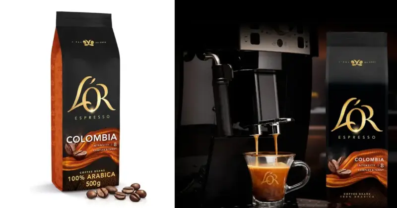 Café en grano L'OR Espresso Colombia 100% Arábica: sabor premium con un 26% de descuento en Amazon