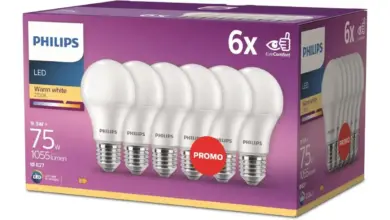 Pack de 6 bombillas LED Philips E27 de 9,5W con un 31% de descuento – Iluminación eficiente y económica