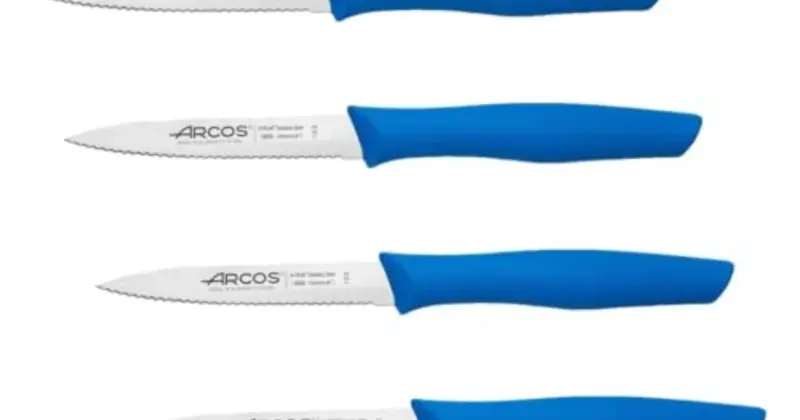 Pack x4 cuchillos mondadores Arcos Serie Nova con hoja serrada y 20% de descuento en Amazon