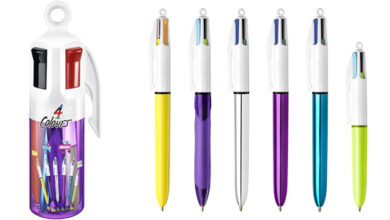 Pack de 6 bolígrafos BIC de 4 colores con 44% de descuento y bote exclusivo