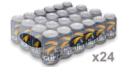 Pack de 24 latas de Cerveza El Águila Dorada Especial 1900 a solo 12 €: un 38% de descuento para disfrutar en casa