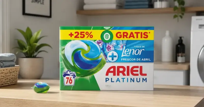 Ariel PODs Platinum Lenor Frescor de Abril: Limpieza y frescura por solo 24,19 € con un 28% de descuento