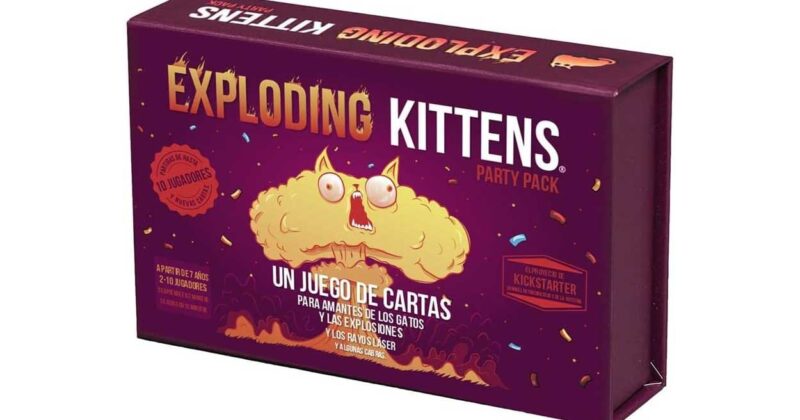 Exploding Kittens Party Pack: Diversión garantizada para hasta 10 jugadores con un 21% de descuento en Amazon