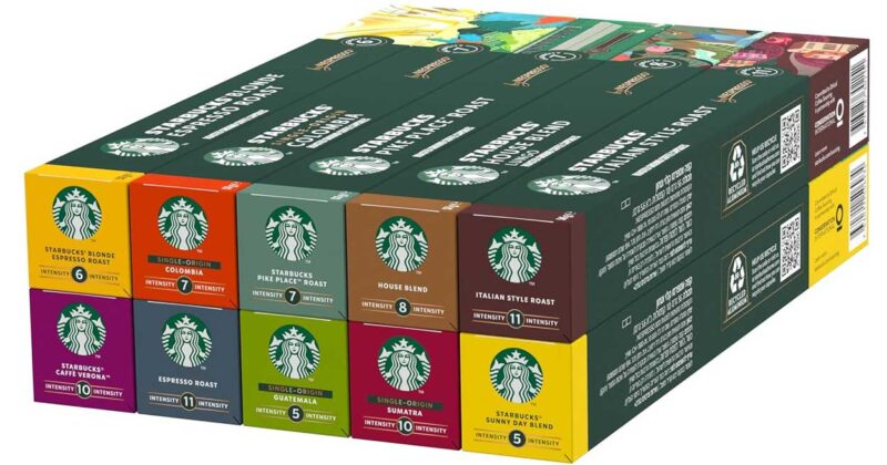 Pack Starbucks Discovery Variety: 100 cápsulas para Nespresso con 24% de descuento