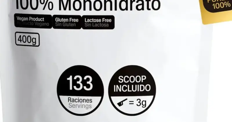 Creatina Monohidrata Broaden 400g sin sabor: potencia tu entrenamiento con descuento en Amazon