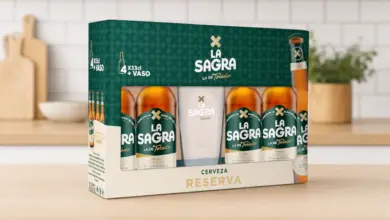 Pack 4 Cervezas La Sagra Doble Malta con vaso: sabor auténtico y 24% de descuento por solo 5,50 €