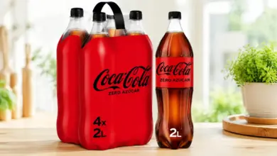 Pack x4 Coca-Cola Zero Azúcar 2L: Refresco sin calorías con un 30% de descuento por solo 5,66 €