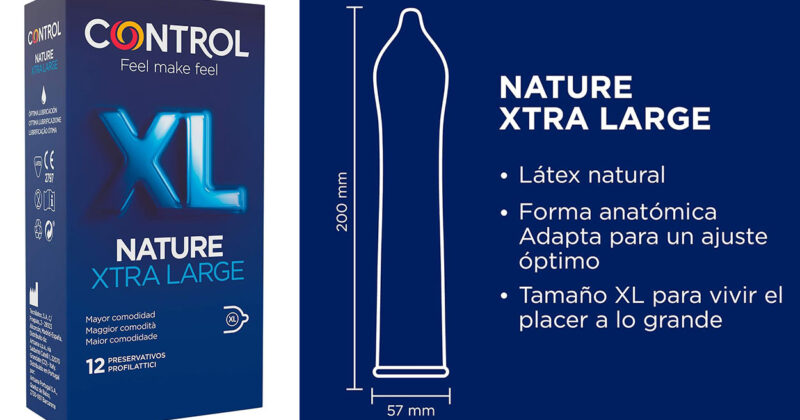 Preservativos Control Nature XL: mayor tamaño y confort con un 35% de descuento