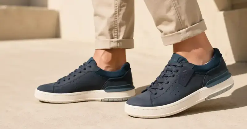 Zapatillas Clarks Courtlite2 Run en nubuck azul marino con 50% de descuento y envío gratis