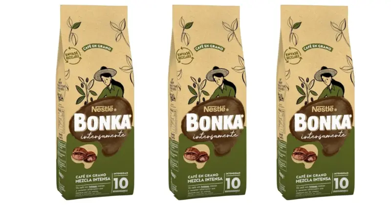 Bonka Mezcla Intensa 500 g: Café en grano con sabor potente y un 15% de descuento