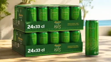 Pack de 48 latas Alhambra Reserva 1925 de 33 cl: Cerveza premium al 28% de descuento por solo 39,36 €