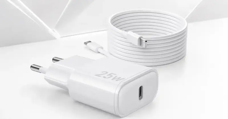 Cargador rápido USB-C 25W con cable Lightning para iPhone por solo 6,31 € con 21% de descuento