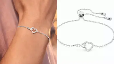 Pulsera Swarovski Hyperbola con símbolo corazón e infinito a un precio especial de 51,31 € con 42% de descuento