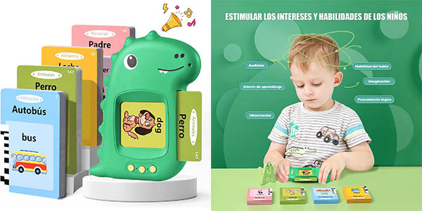 Juguete educativo Montessori con 112 tarjetas para aprender inglés a sólo 10,28€ con un 36% de descuento