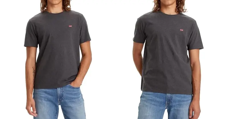 Camiseta Levi’s SS Original Housemark en gris oscuro: calidad y estilo clásico con 50% de descuento