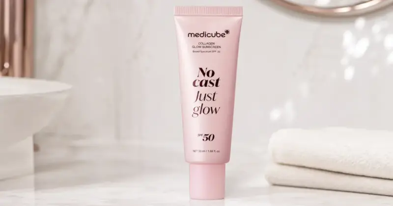 Crema Solar Medicube No Cast Just Glow SPF 50 con Acabado Luminoso al 45% de Descuento