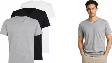 Pack de 3 camisetas de pico Calvin Klein para hombre con 30% de descuento y envío gratis por 34,95 €