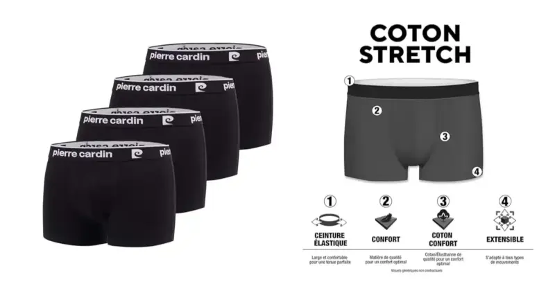 Pack de 4 Boxers Pierre Cardin: Suavidad, Comodidad y Rebaja del 46% en Amazon